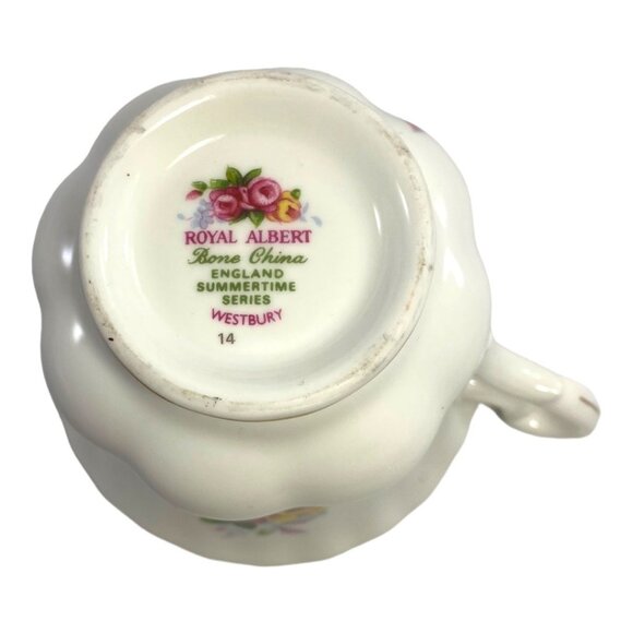 Royal Albert Bone China Teacup & Saucer Westbury Summertime Series England - Picture 6 of 9